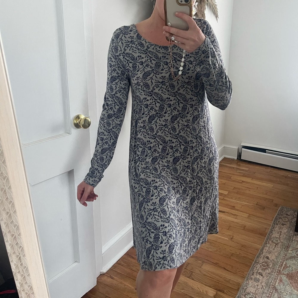 Paisley print t-shirt dress